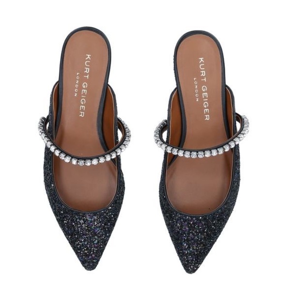 Kurt Geiger London Princely 2 Glitter Embellished Mules size 40 - Picture 2 of 4